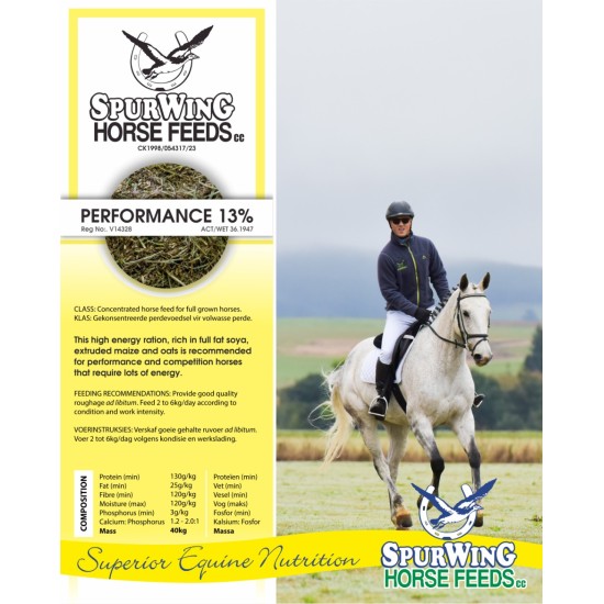 SPURWING PERFORMANCE MEAL 13% SPURWING PERFORMANCE MEAL 13%